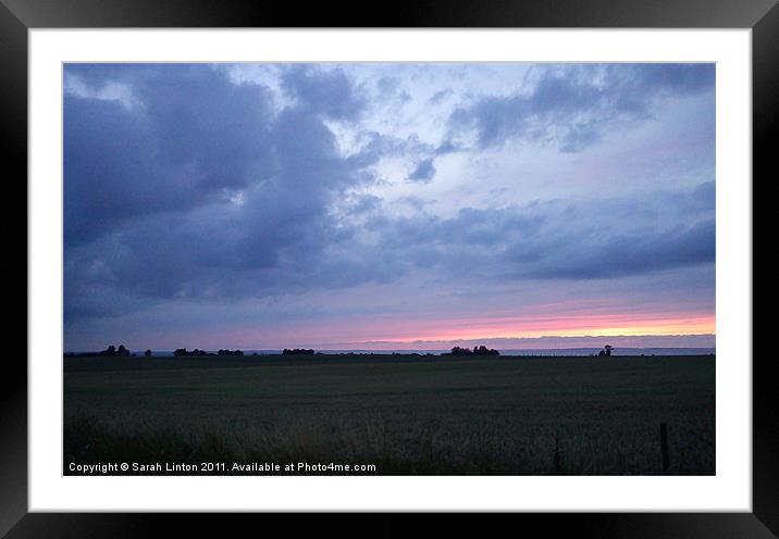 Barsebäck Sunset Framed Mounted Print by Sarah Osterman
