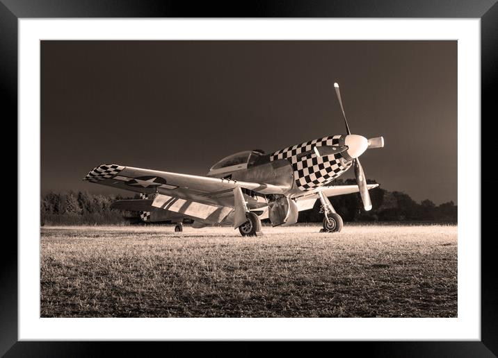 P-51D Mustang Contrary Mary Framed Mounted Print by J Biggadike
