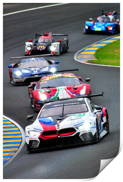 BMW M8 GTE Sports Motor Car Print by Andy Evans Photos