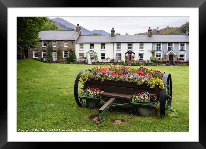 Beddgelert Village Snowdonia Wales Framed Mounted Print by Pearl Bucknall