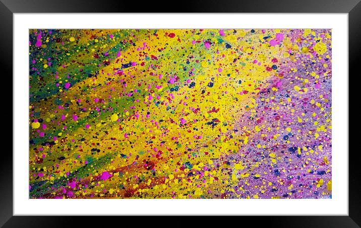 Colourful Abstract Painting Framed Mounted Print by Christine Kerioak