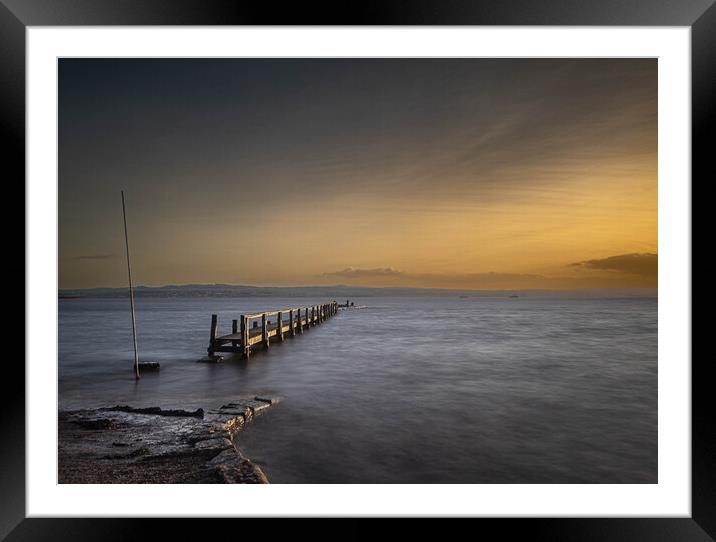 The Pier Framed Mounted Print by Alan Sinclair