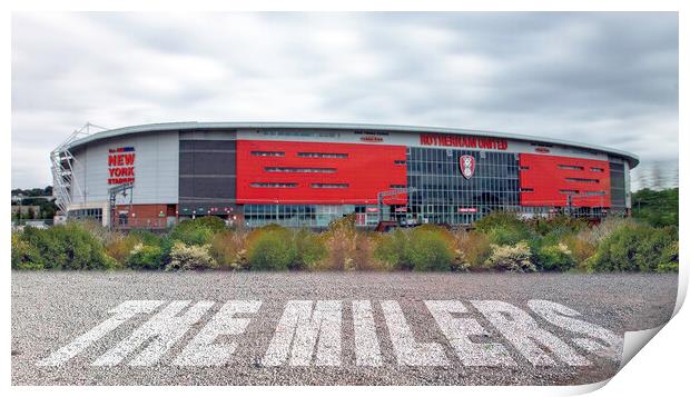 New York Stadium Print by J Biggadike