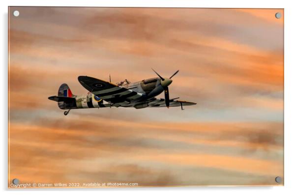 Supermarine Spitfire AB910 Acrylic by Darren Wilkes