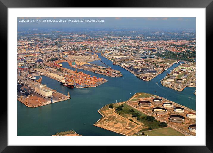 Beautiful view on and in venice city. Framed Mounted Print by Michael Piepgras