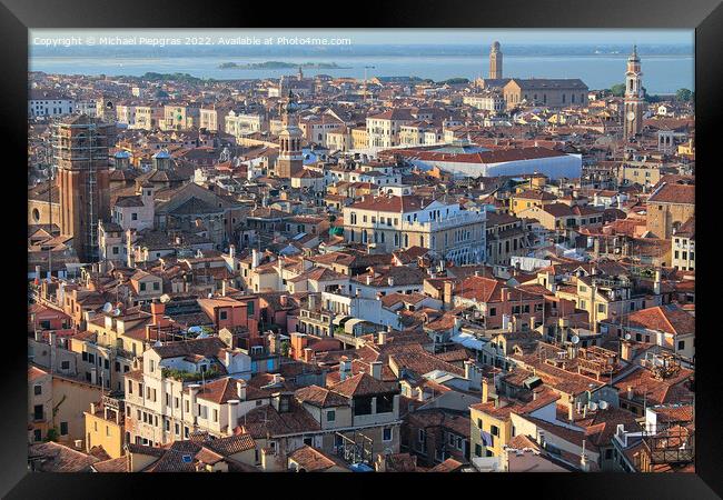 Beautiful view on and in venice city. Framed Print by Michael Piepgras