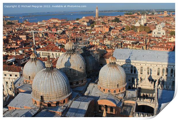 Beautiful view on and in venice city. Print by Michael Piepgras