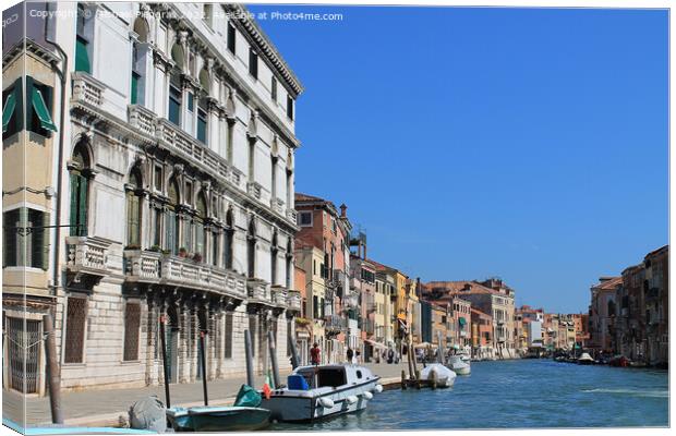 Beautiful view on and in venice city. Canvas Print by Michael Piepgras