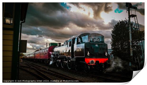 Loco 80078 Takes on Water Print by GJS Photography Artist