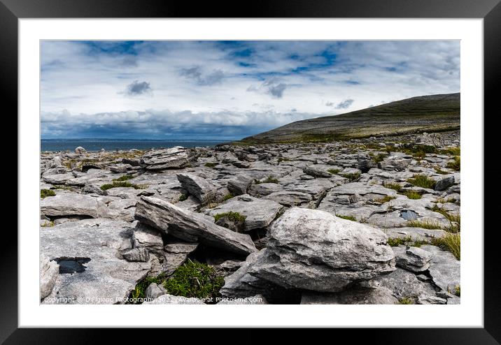 The Burren Coast Framed Mounted Print by DiFigiano Photography