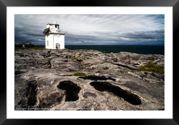 Black Head Lighthouse Framed Mounted Print by DiFigiano Photography
