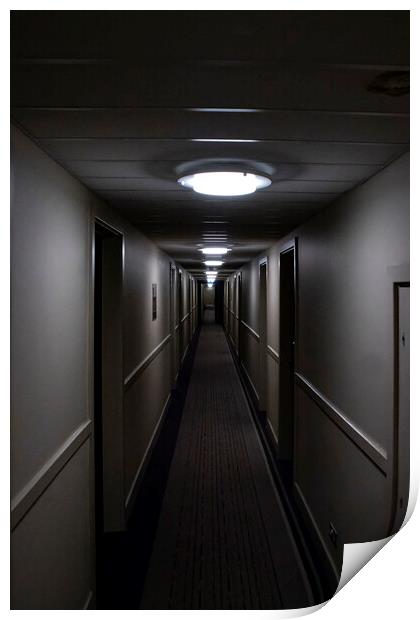 Hotel Corridor  Print by Glen Allen
