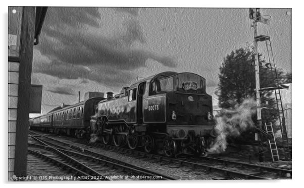 Loco 80078 Takes on Water in Oil Acrylic by GJS Photography Artist