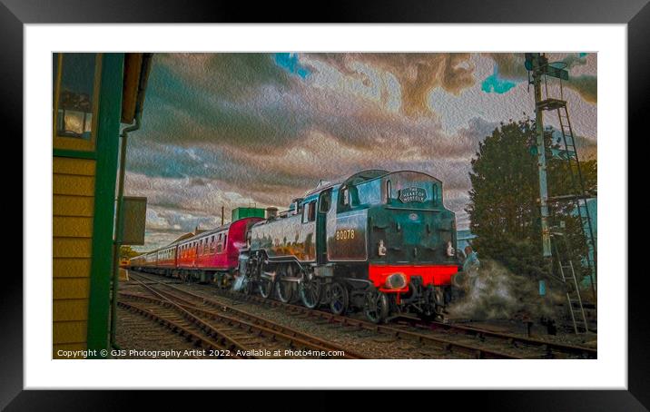Loco 80078 Takes on Water Oil HDR Framed Mounted Print by GJS Photography Artist