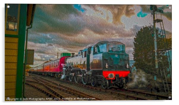 Loco 80078 Takes on Water Oil HDR Acrylic by GJS Photography Artist