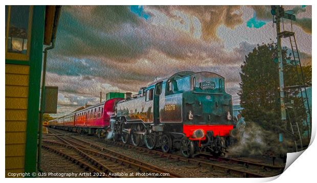 Loco 80078 Takes on Water Oil HDR Print by GJS Photography Artist