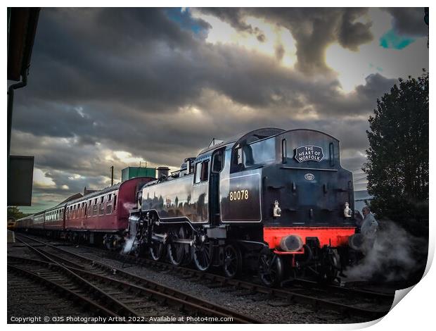 Loco 80078 Takes on Water Vibrant Print by GJS Photography Artist