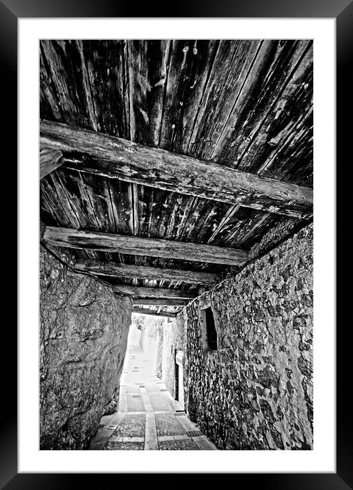 Passage in the historical center of Cuenca Framed Mounted Print by Jose Manuel Espigares Garc
