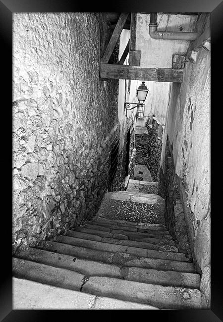 Passage in the historical center of Cuenca Framed Print by Jose Manuel Espigares Garc