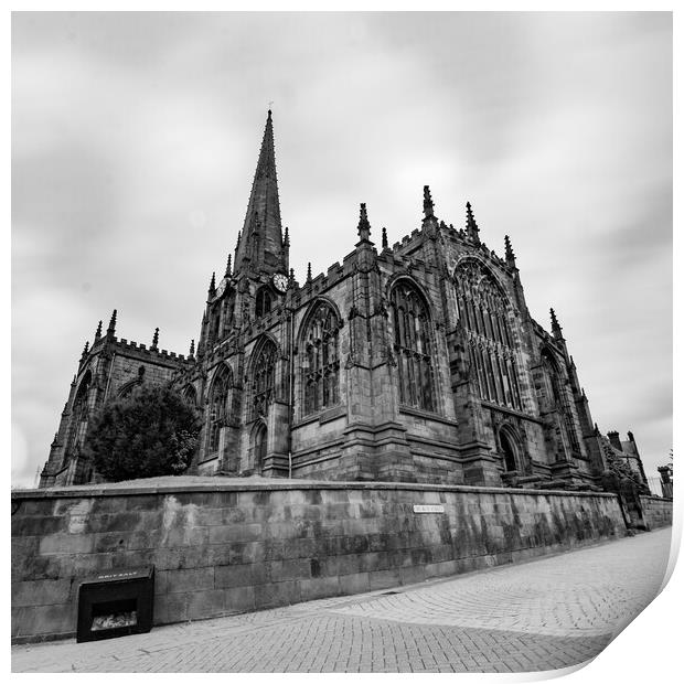 Rotherham Minster Print by J Biggadike