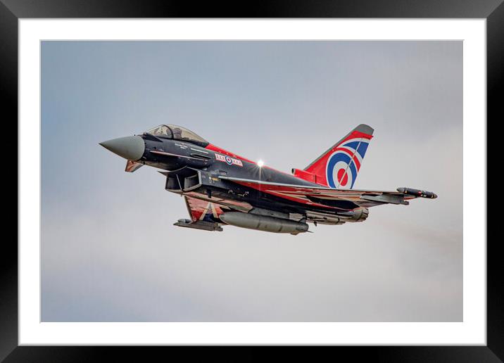 RAF Typhoon Blackjack Framed Mounted Print by J Biggadike