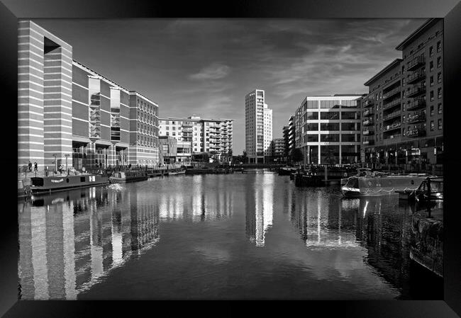 Leeds Dock Reflections Framed Print by Darren Galpin