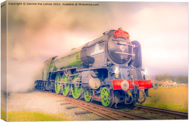 Tornado 60163 locomotive Canvas Print by Derrick Fox Lomax