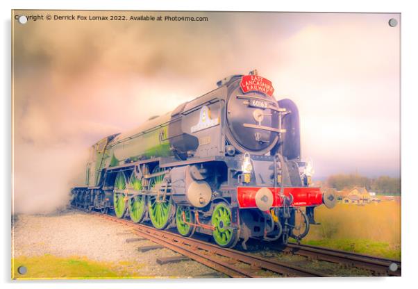 Tornado 60163 locomotive Acrylic by Derrick Fox Lomax