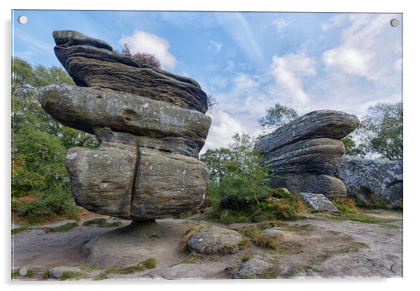 Brimham Rocks Acrylic by Mark Godden