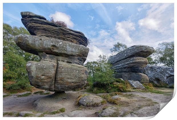 Brimham Rocks Print by Mark Godden