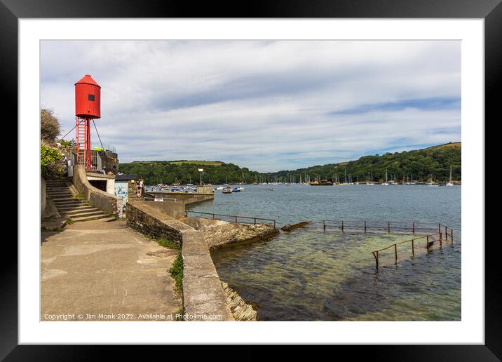 Whitehouse Point Lighthouse, Fowey Landing Framed Mounted Print by Jim Monk