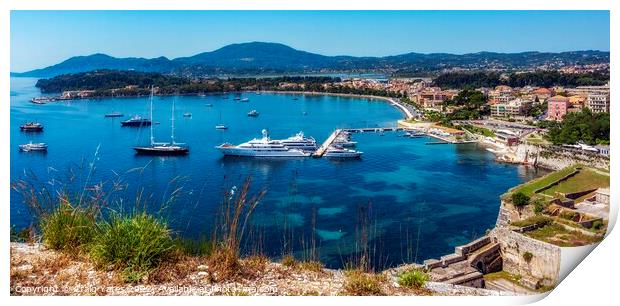 Corfu Town Corfu Greece Print by Craig Yates