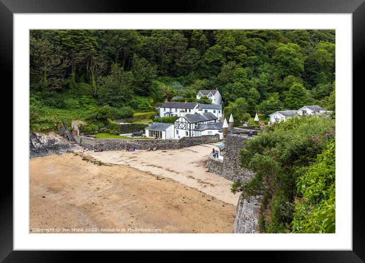 Readymoney Cove, Cornwall Framed Mounted Print by Jim Monk