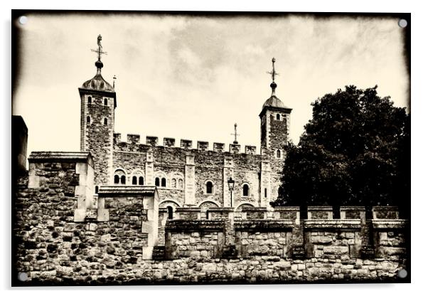 Tower of London  Acrylic by Glen Allen
