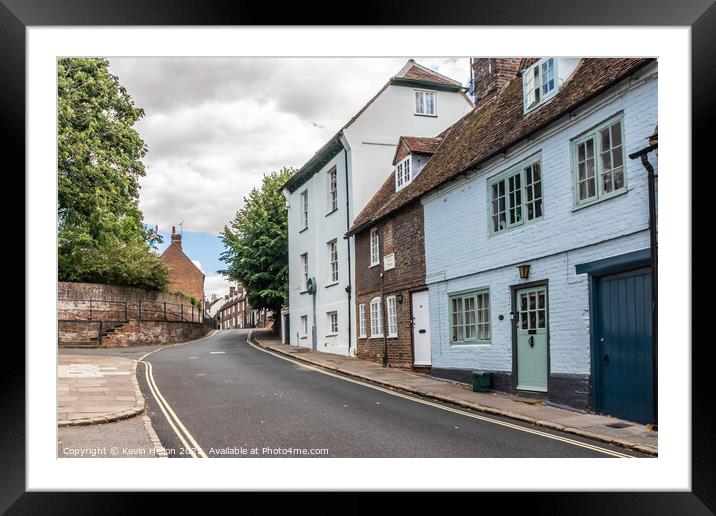 Castle Street, Aylesbury, Framed Mounted Print by Kevin Hellon