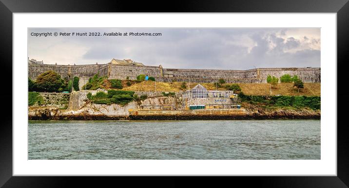 The Royal Citadel Plymouth Hoe Framed Mounted Print by Peter F Hunt