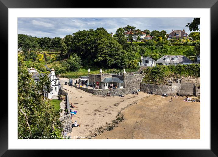 Readymoney Cove Beach, Cornwall Framed Mounted Print by Jim Monk
