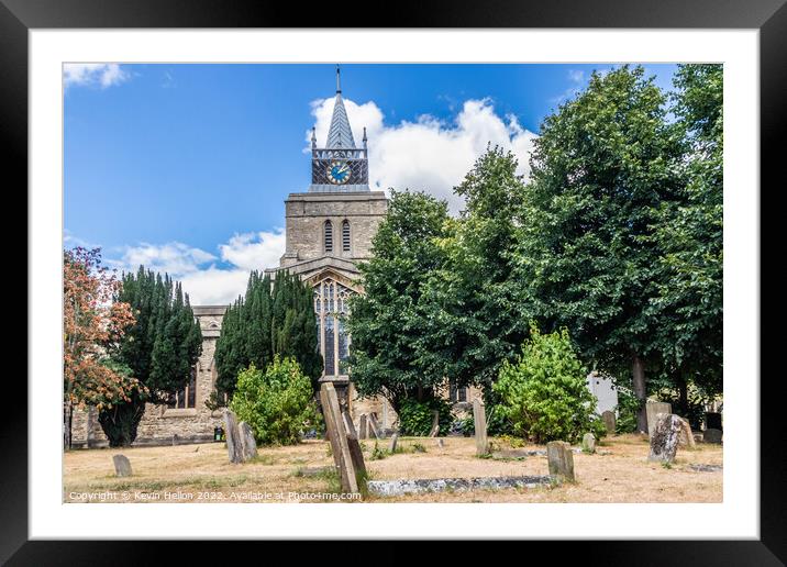 St Mary of the Virgin Church, Aylesbury, Framed Mounted Print by Kevin Hellon