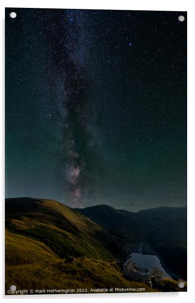 Milky Way above Haweswater Acrylic by Mark Hetherington