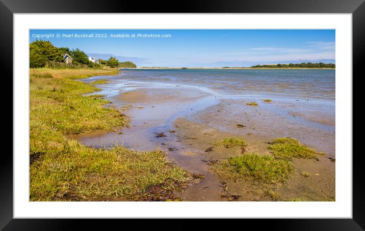 Retreating Tide in Traeth Dulas Anglesey Framed Mounted Print by Pearl Bucknall