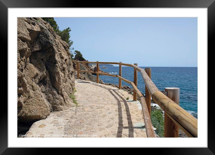 Outdoor A path along the beautiful landscape of th Framed Mounted Print by Lensw0rld 