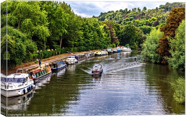 The Thames From Goring Bridge Canvas Print by Ian Lewis