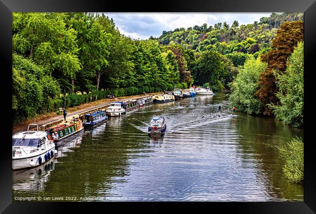 The Thames From Goring Bridge Framed Print by Ian Lewis