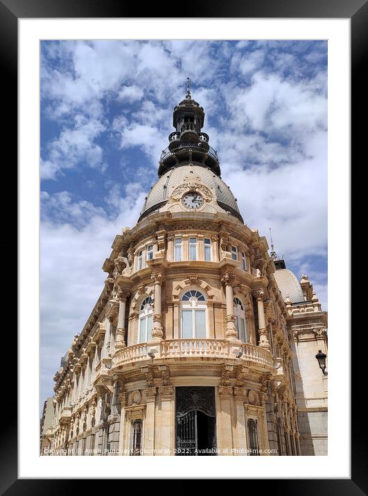 CARTAGENA, SPAIN april 1 2022 view of Ayuntamiento de Cartagena in Spain Framed Mounted Print by Anish Punchayil Sukumaran