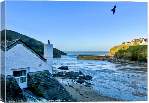 Golden Hour in Port Isaac Canvas Print by Beryl Curran