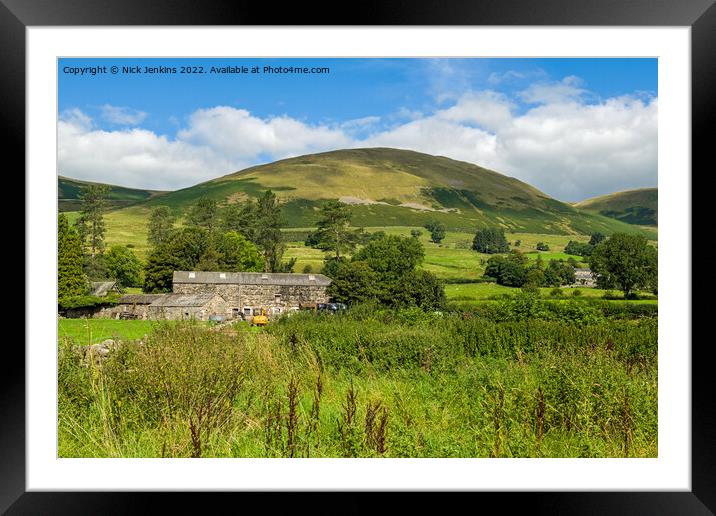Knott Southern Edge of Howgills Framed Mounted Print by Nick Jenkins