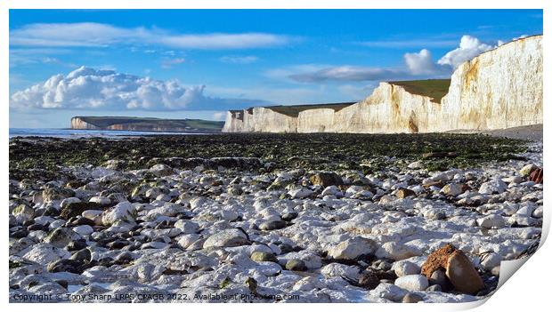 THE SEVEN SISTERS FROM BIRLING GAP Print by Tony Sharp LRPS CPAGB