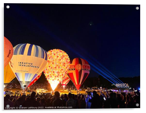 Bristol International Balloon Fiesta Acrylic by Graham Lathbury