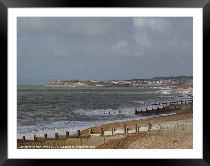 Galley Hill across a September sea. Framed Mounted Print by Mark Ward