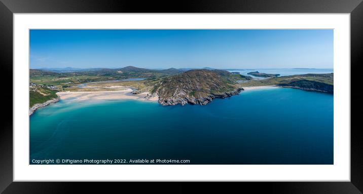 Barley Cove Panorama Framed Mounted Print by DiFigiano Photography